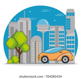 Futuristic and modern car design