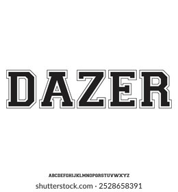 futuristic modern display typeface vector set