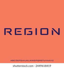 FUTURISTIC MODERN FONT ALPHABET VECTOR