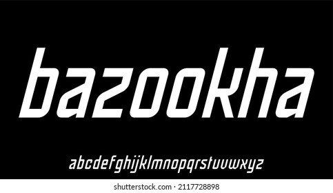 futuristic modern geometric alphabet font