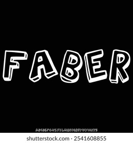 futuristic modern geometric alphabet font