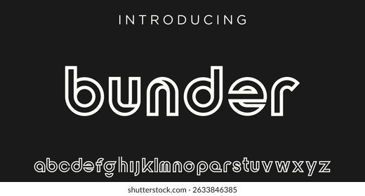 futuristic modern geometric font. abstract alphabet digital tech font. Typography technology, electronic, movie, digital, music, future, logo creative font. vector illustration