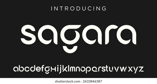 futuristic modern geometric font. abstract alphabet digital tech font. Typography technology, electronic, movie, digital, music, future, logo creative font. vector illustration