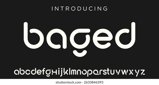 futuristic modern geometric font. abstract alphabet digital tech font. Typography technology, electronic, movie, digital, music, future, logo creative font. vector illustration