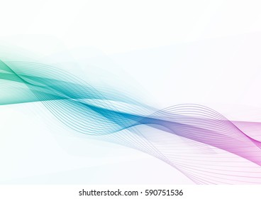 Futuristic modern high-tech line wave layout. Vector illustration