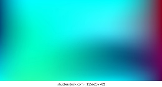Futuristic modern hipster foil background. Horizontal smooth blurred template. Bright acid neon desert hologram style backdrop. Blank Holographic spectrum gradient for printed products, covers.