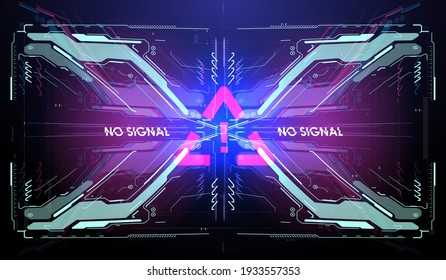 Futuristic modern HUD interface screen design. Abstract futuristic UI background. Abstract vector background. Abstract technology design innovation concept.