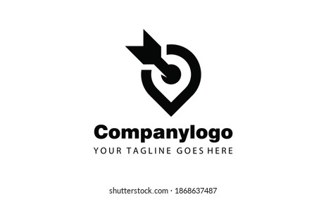 Futuristische moderne Logo-Design. Luxus-Logo auf weißem Hintergrund, Vektorvorlage