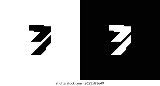 Futuristic and modern number 3 logo design