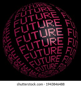 Futuristic modern slogan print with 3D logo text effect for man - woman tee t shirt or poster