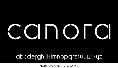Pantalla de tipografía de plantilla futurista y moderna