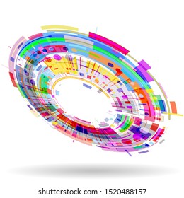 Futuristic modern tdesign background element