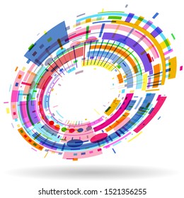 Futuristic modern tdesign background element