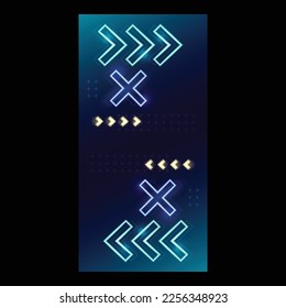 Futuristic modern vertical banner background