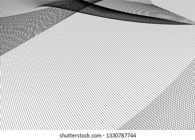 futuristic modern wavy geometric lines 3 dimensions design vector background isolated