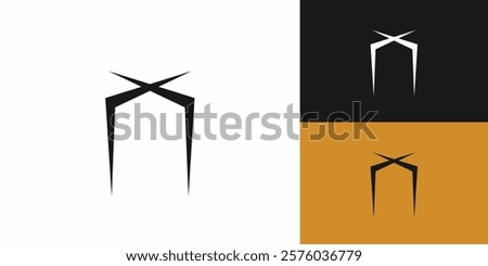 Futuristic and modern X Spider logo design