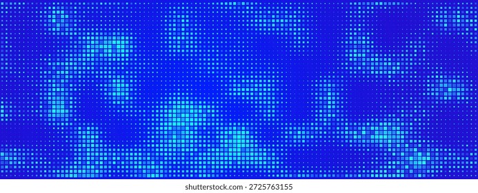 El mosaico futurista de cuadrados brillantes forma un telón de fondo dinámico de tecnología con efectos de gradiente, perfecto para presentaciones de seguridad cibernética, Anuncios de estilo matricial y visuales de ciencia.