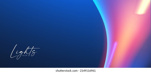 Futuristic motion light effect. Si fi abstract backgroud. Fluid color space