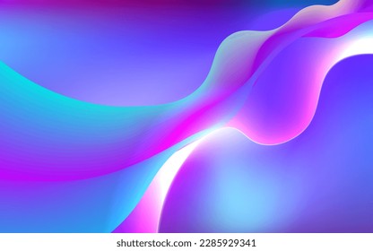 Futuristic motion light effect. Si fi abstract backgroud. Fluid color space.