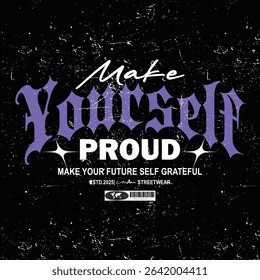 Futuristic Motivational quote t shirt design, vector graphic, typographic poster or tshirts street wear and Urban style