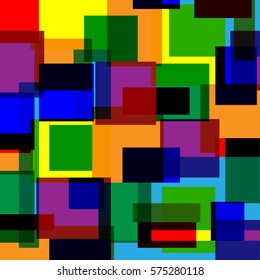 Futuristic multicolored background of geometric shapes . Colorful abstract backdrop for banners, leaflets, posters and websites. Retro polygon texture. Print on textile. Hipster mosaic pattern.