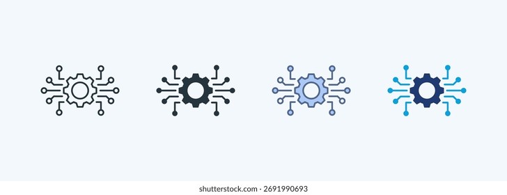 Futuristic Multiple Style Icon Collection