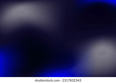 Fondo neón futurista. Plantilla de neón azul oscuro y gris sin texto. Misterioso telón de fondo electrónico. Ilustración vectorial. EPS 10.