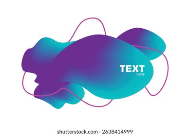 Futuristic neon gradient blob background with smooth liquid shapes. Perfect for posters, digital art, or tech branding.