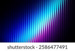 Futuristic neon gradient pattern with vertical glowing lines blending smooth and radiant colors. Minimalistic abstract dark background perfect for creative digital tech designs. Vector illustration