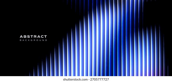 Futuristic neon light lines background with glowing blue gradients and modern abstract energy flow.  technology presentations, digital vector banners, business design