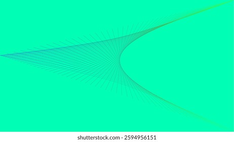 Futuristic Neon Lines with Color Flow
