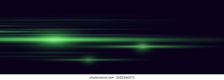Líneas de neón futuristas, efecto de luz de velocidad.