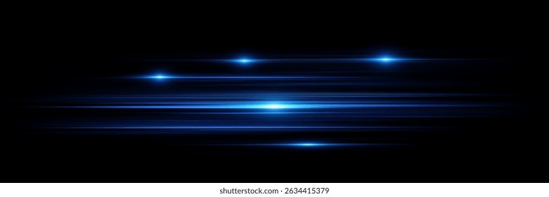 Líneas de neón futuristas, efecto de luz de velocidad.