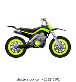 Futuristic Neon Motorcycle