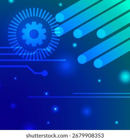 Futuristic and Neon Particle Dimension