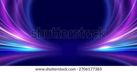 Futuristic neon speed light background abstract technology glowing streaks motion light trail digital energy beam sci fi speed flow glowing line tech wallpaper.