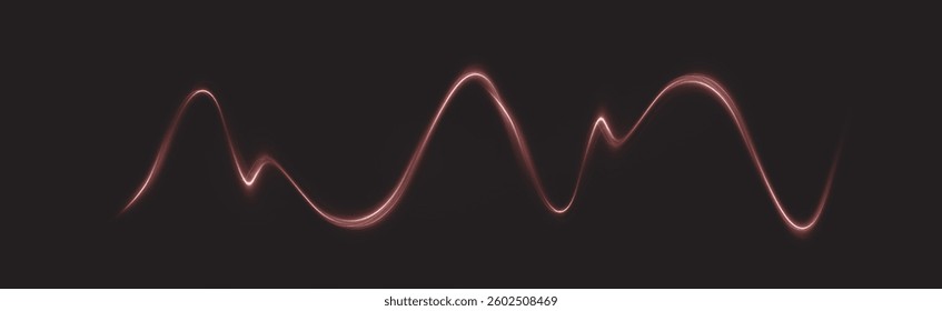  futuristic neon swirl effect with glowing spirals, colorful waves, and radiant beams. Ideal for abstract backgrounds, energy flow visuals, and magical light vortex designs. Vector 