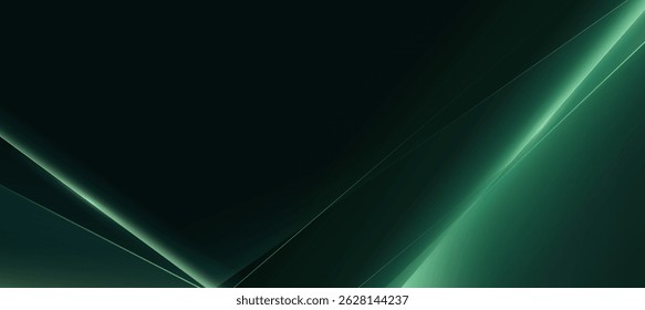 Fondo futurista de la tecnología del neón con líneas diagonales verdes brillantes