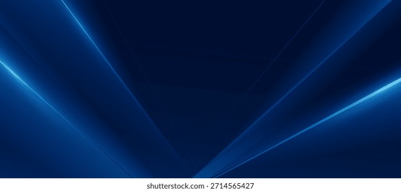 Fondo futurista de la tecnología del neón con líneas diagonales azules brillantes