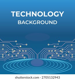 Fondo futurista del circuito de Tecnología de neón