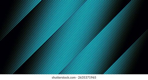 Futuristic neon texture with vibrant shades of blue green gradients and bright smooth fluted vertical lines. Bold dynamic design blending smooth tones and radiant colors for modern visual art project