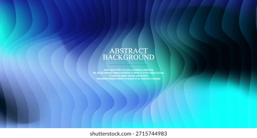 Futuristic neon texture with vibrant shades of blue green gradients and bright smooth fluted vertical lines.