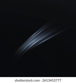 Futuristic neon wave with glowing motion and laser beam effects. Dynamic light flow, sparkles, and speed blur. PNG perfect for cyber, tech, or abstract energy designs.