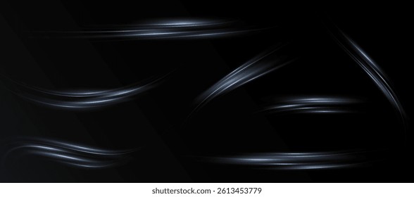Futuristic neon wave with glowing motion and laser beam effects. Dynamic light flow, sparkles, and speed blur. PNG perfect for cyber, tech, or abstract energy designs.