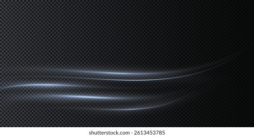 Futuristic neon wave with glowing motion and laser beam effects. Dynamic light flow, sparkles, and speed blur. PNG perfect for cyber, tech, or abstract energy designs.
