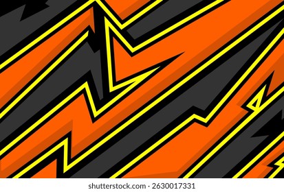 futuristic neon yellow-orange racing background