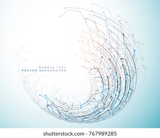 futuristic network technology concept background