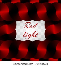 Futuristic New Year background for design of leaflets with red plates and conical gradient
