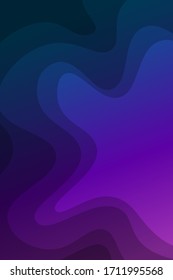 Futuristic night sky gradient geometric background. Liquid purple and violet color wallpaper design. Banner design template. Colorful motion background design