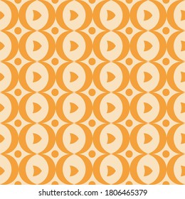 
Futuristic Orange Circles Abstract Edidicon